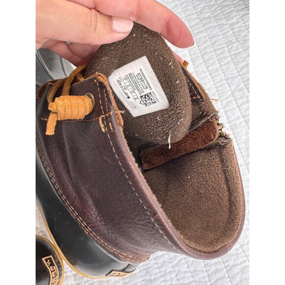 Sperry Saltwater Duck Winter Rain Boot Brown Woman Size 9 - Picture 5 of 12